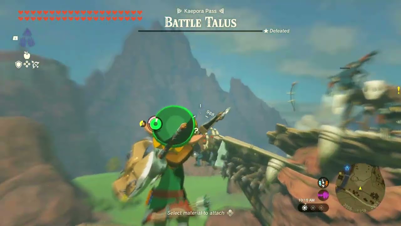 Fast way to defeat a Battle Talus | Zelda: Totk