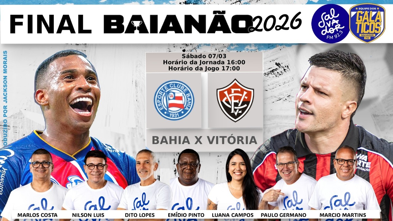 BAHIA 2X1 VITÓRIA AO VIVO (07/03/26)