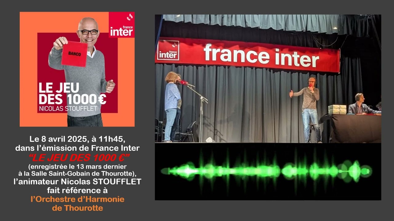 Le jeu des 1000 euros à Thourotte (émission diffusée du 8 avril 2025)