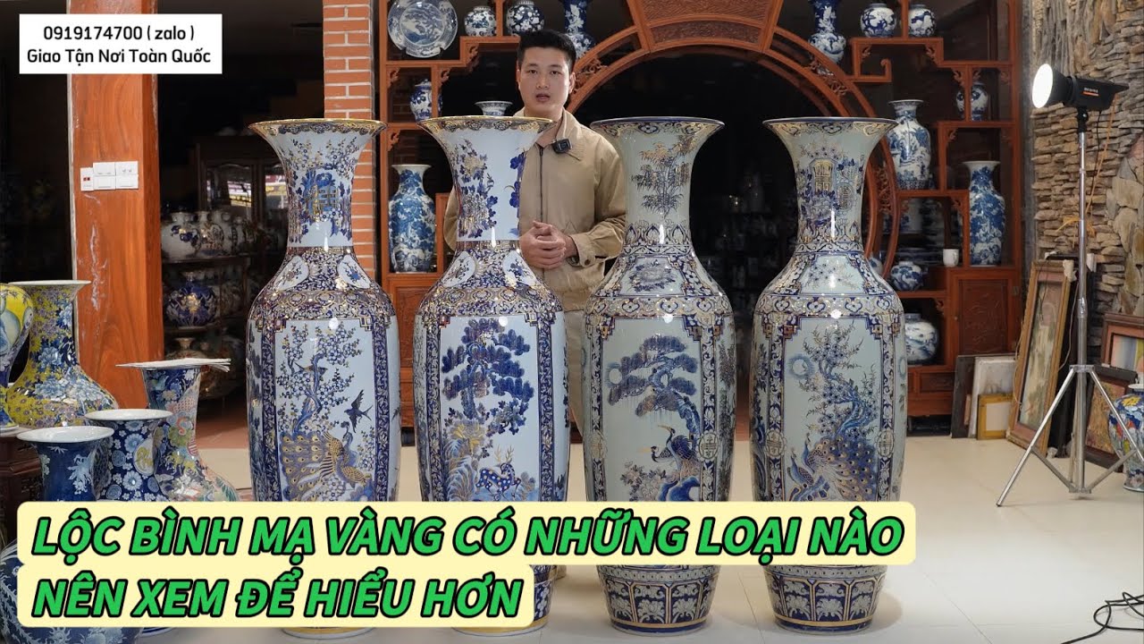 TẠI SAO LỘC BÌNH SỨ BÁT TRÀNG VẼ VÀNG 24k LẠI KHÁC NHAU VỀ GIÁ QUÁ NHIỀU NHƯ VẬY .