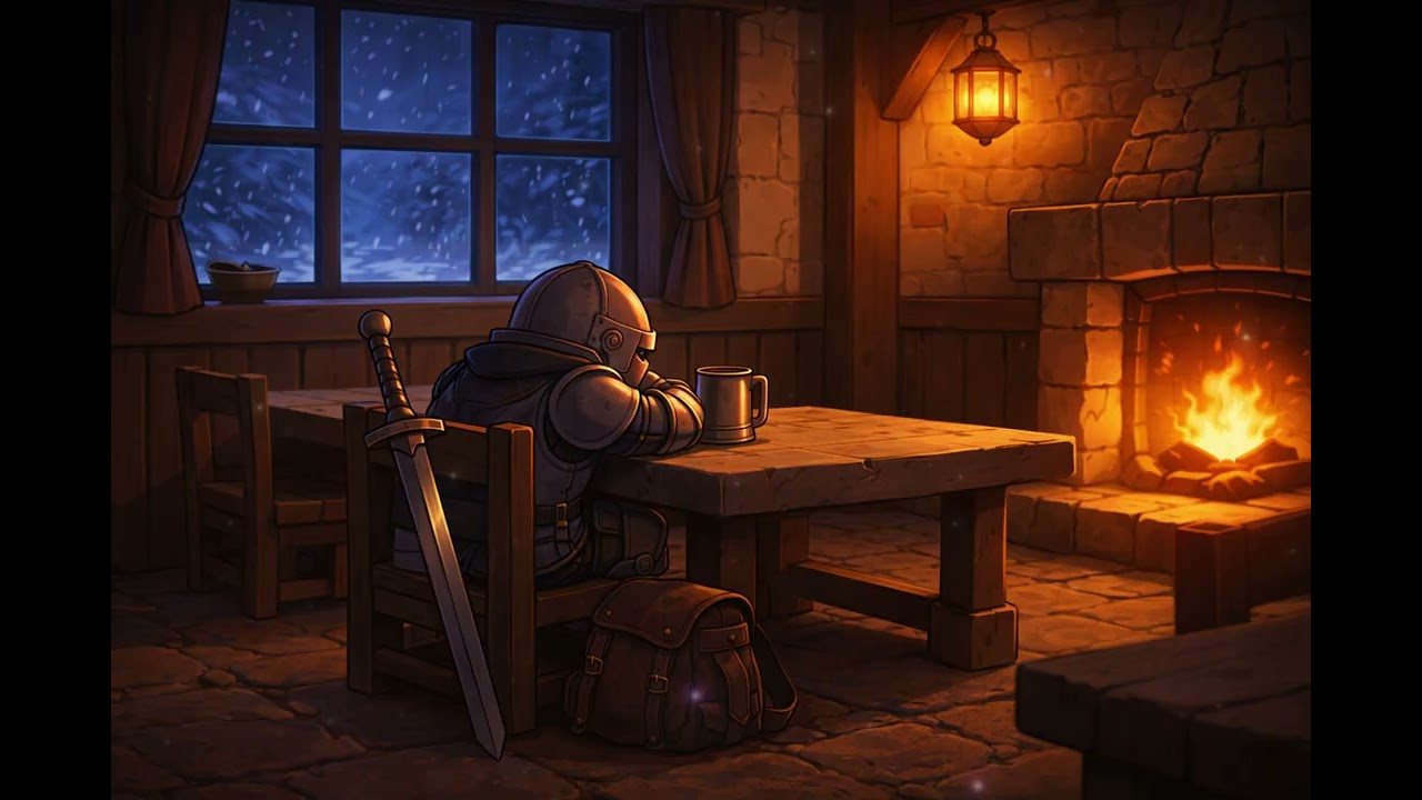 The Last Candle Still Burning | Dark Fantasy Tavern LoFi for Study & Relax