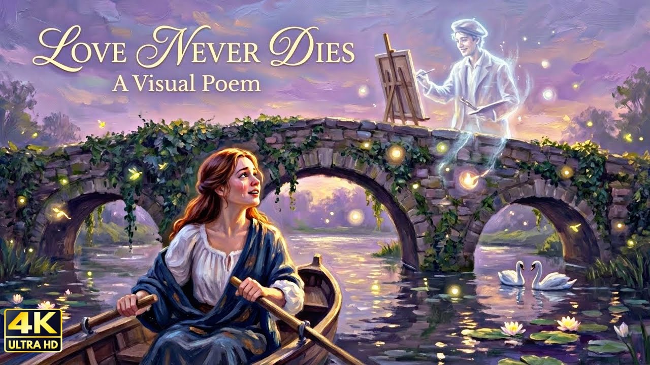 LOVE NEVER DIES | Visual Poem in Claude Monet's Light