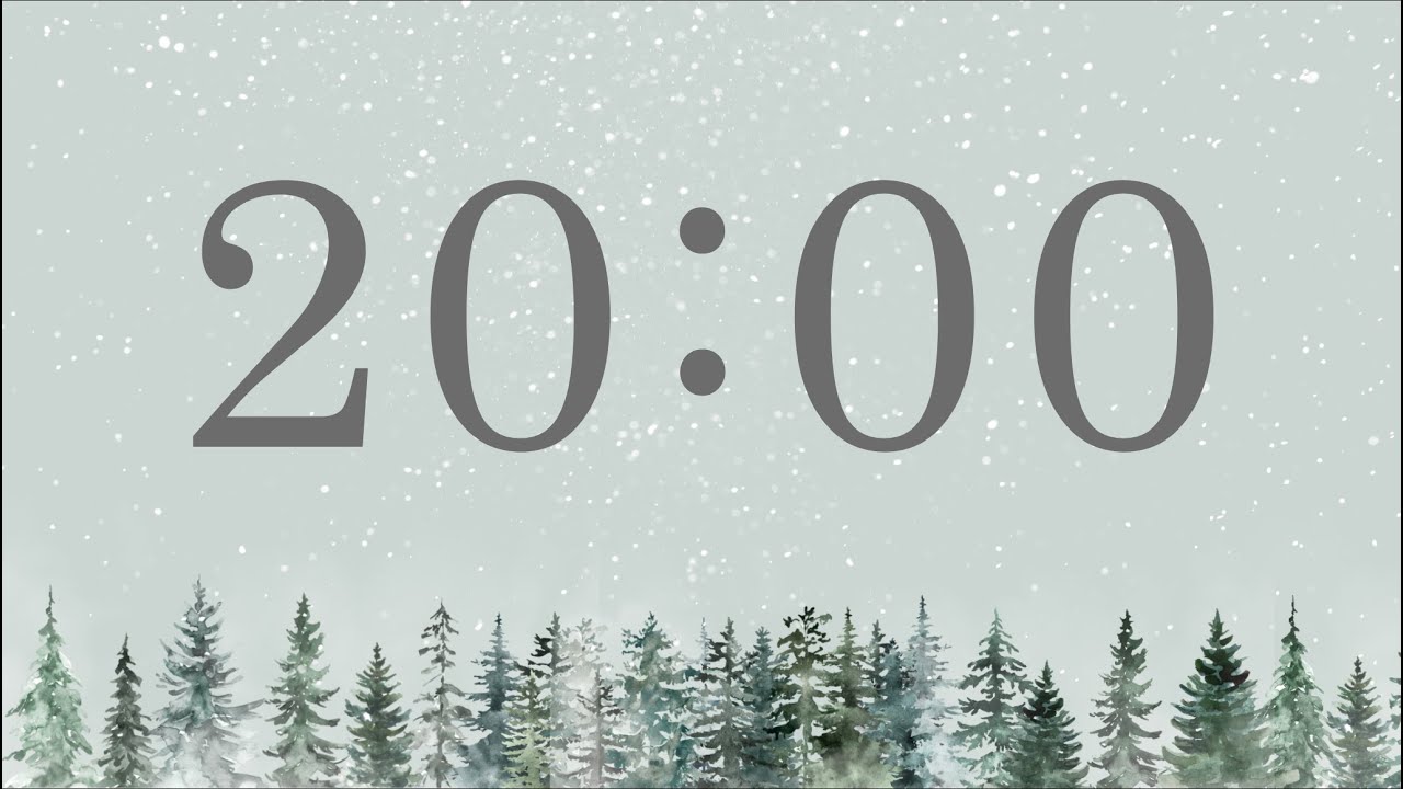 20 Minute Winter Forest Timer (Piano Tones at End)