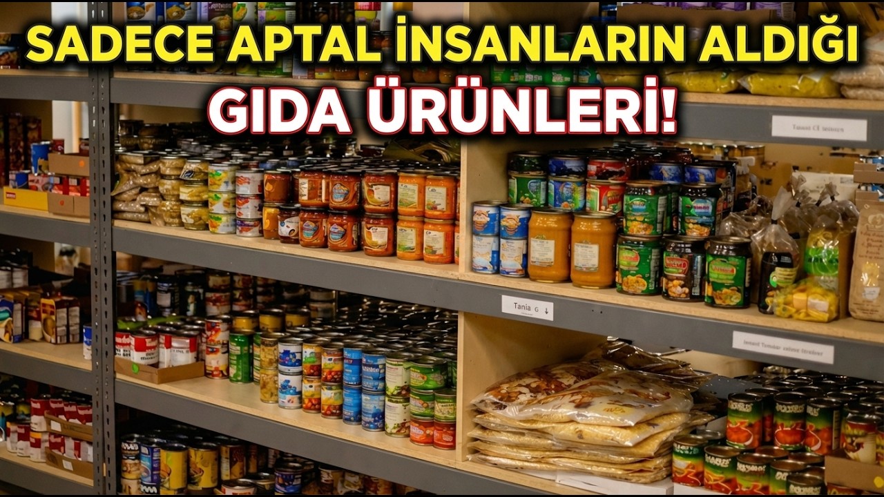 Sadece APTAL İnsanların Satın Aldığı 12 Gıda Ürünü!