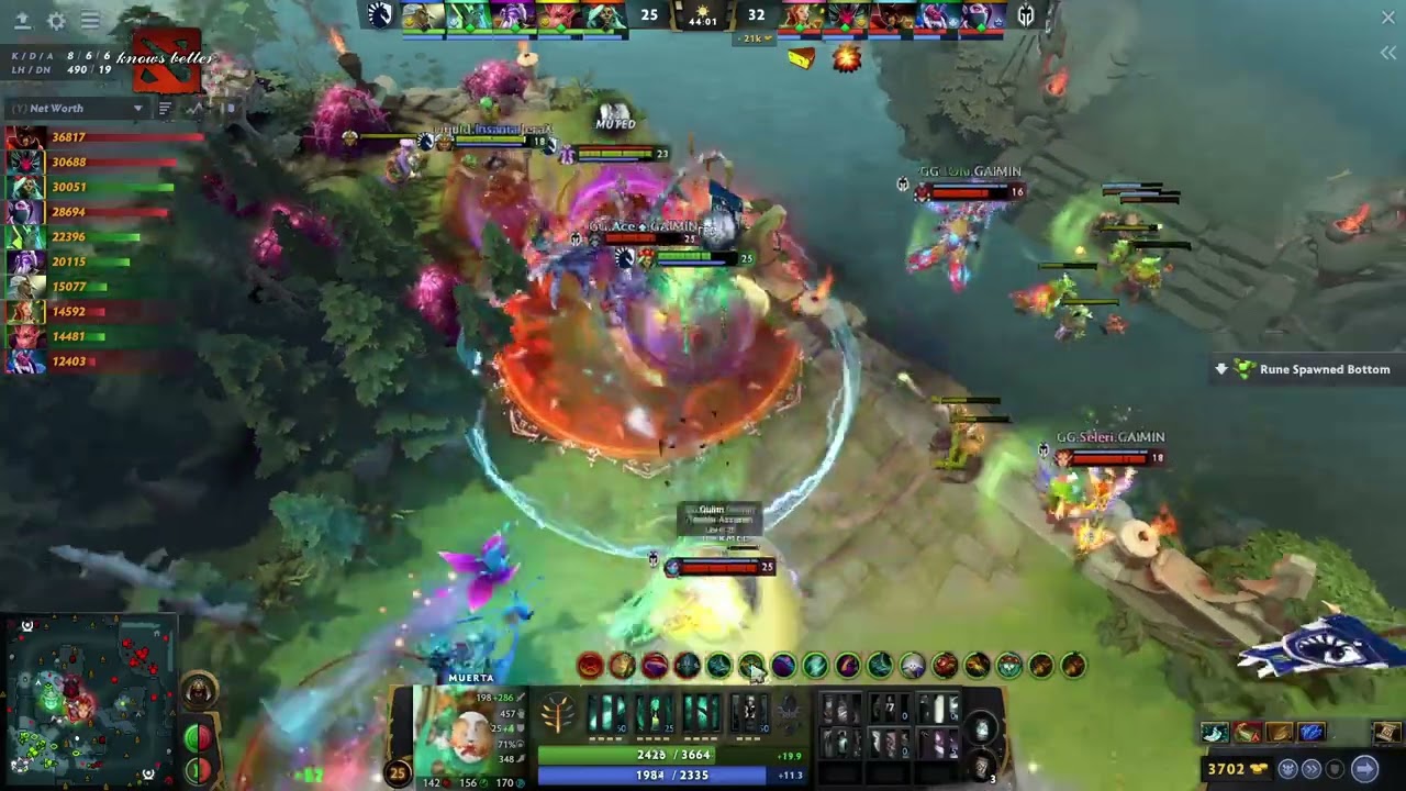 Player's Perspective | M1cKe - Muerta got Rampage against Gaimin Gladiators | DreamLeague S19 #dota2