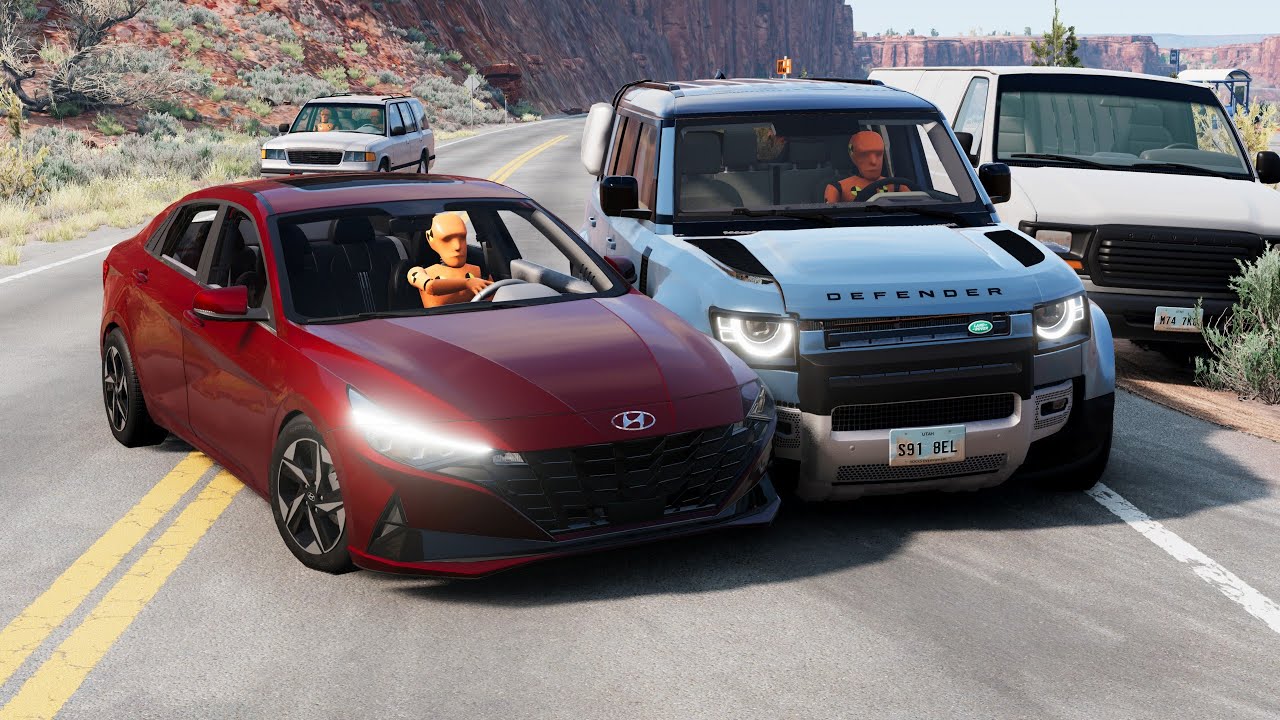 محاكي الحوادث : حوادث واقعية منوعة (35) BeamNG drive