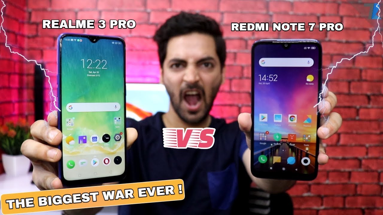 Realme 3 Pro vs Redmi Note 7 Pro - Camera,Performance,Battery,Display,Charging,Design & More