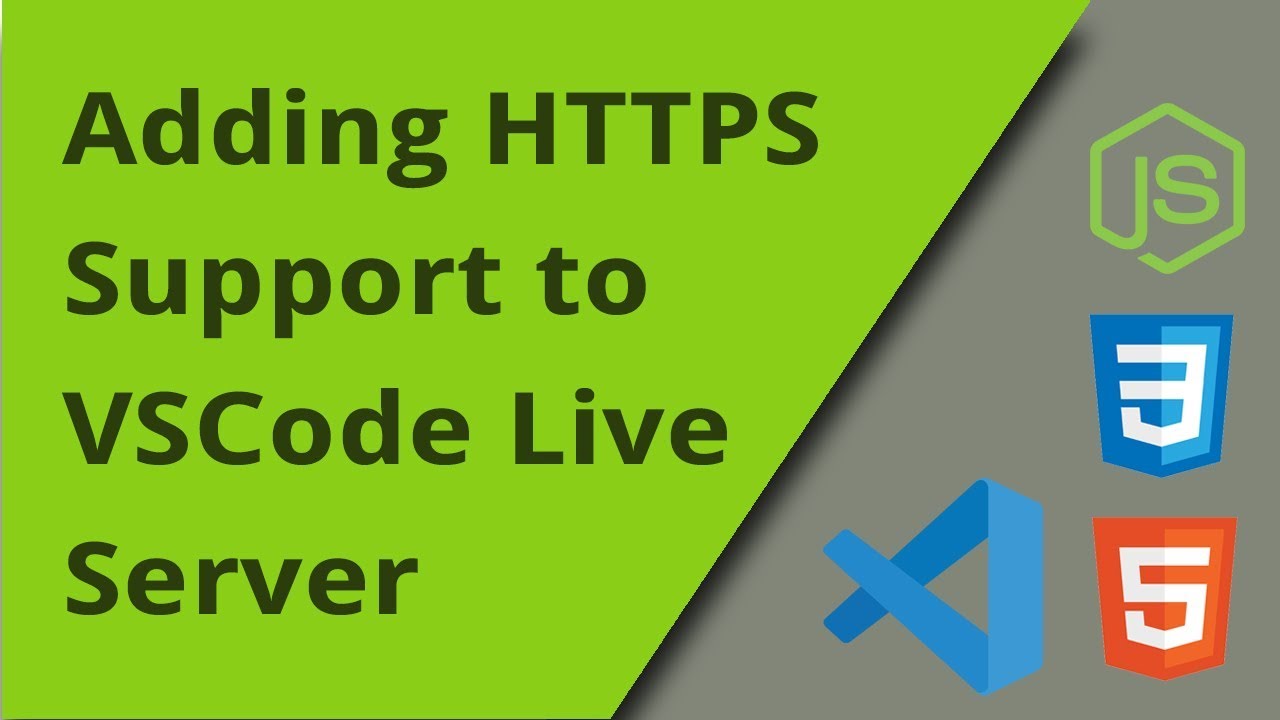 Добавить поддержку HTTPS на VSCode Live Server