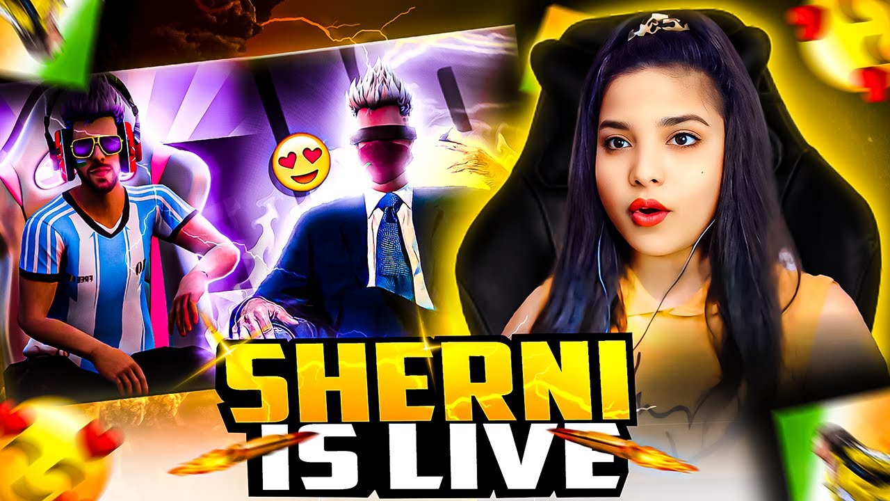 FREE FIRE GIRL GAMER LIVE || ID CHECK REACTION ON YOUR GAMEPLAY || 