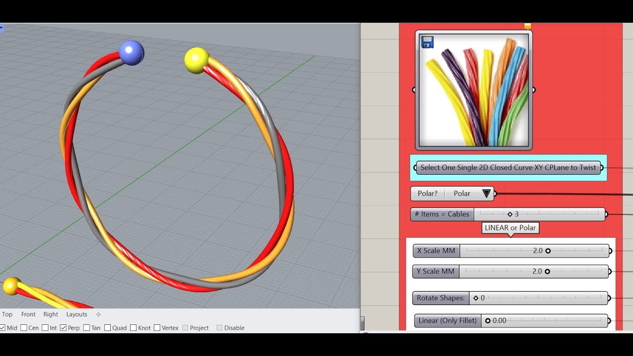 Parametric Twisted Rods