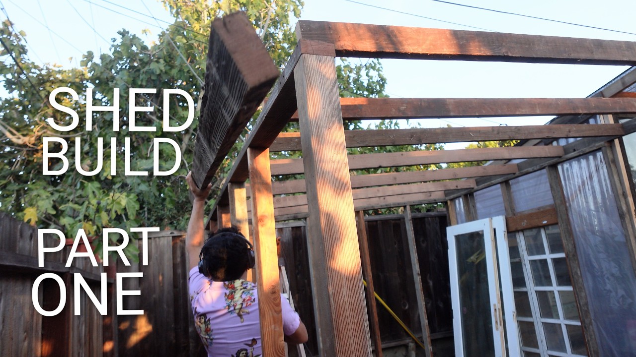 Built an entire shed with reclaimed lumber, part one
