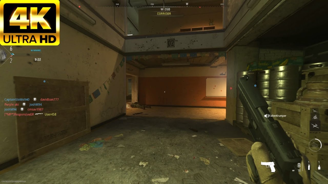 MW2 Multiplayer Pistol Only Gameplay (No Commentary) (4K UHD)