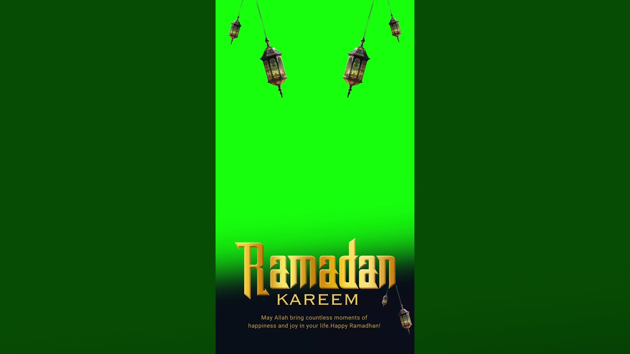 Ramadan Frame green screen|#short|Ramadan lantern green screen|Ramadan greeting card|no copyright