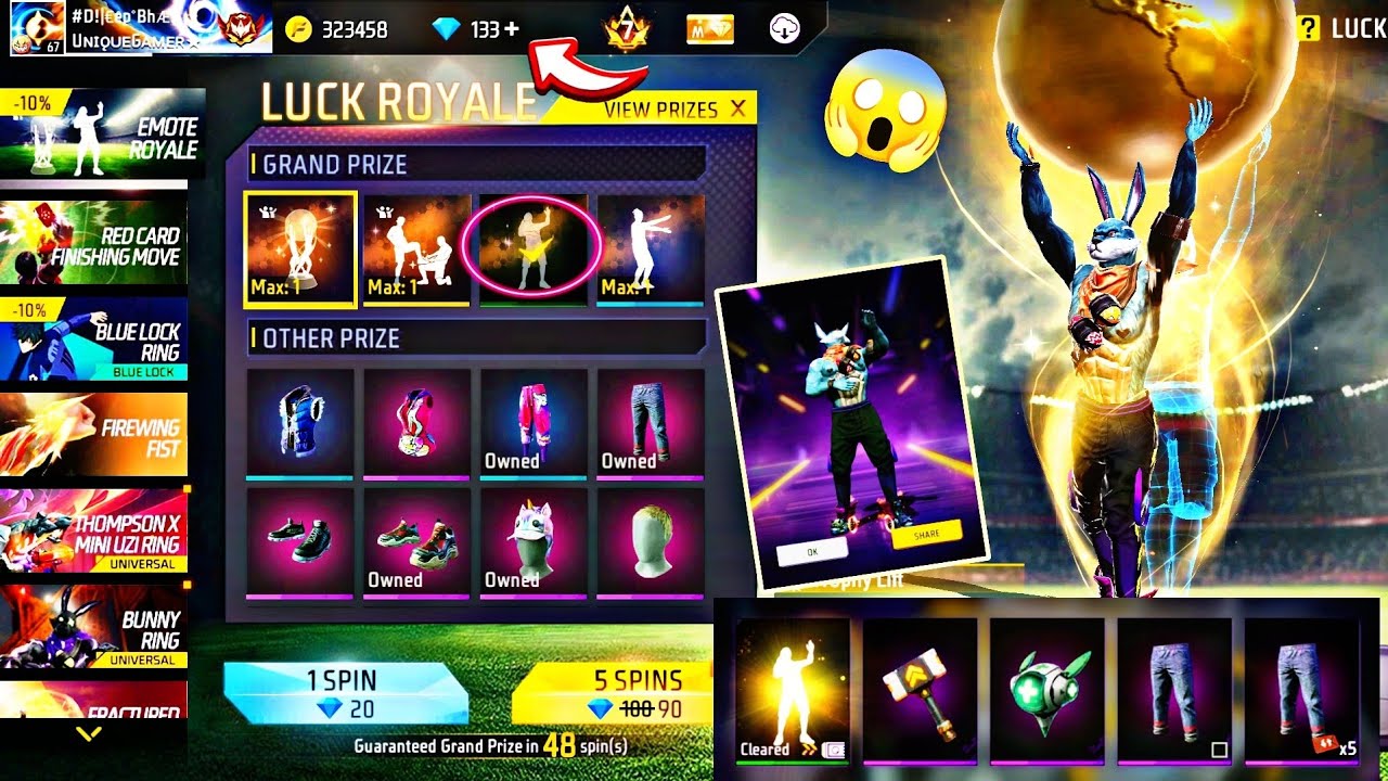 OLD LOL EMOTES RETURN🔥 FREE FIRE LUCK ROYALE EVENT FF NEW EVENT LUCK ROYALE LOL EMOTES RETURN UPDATE