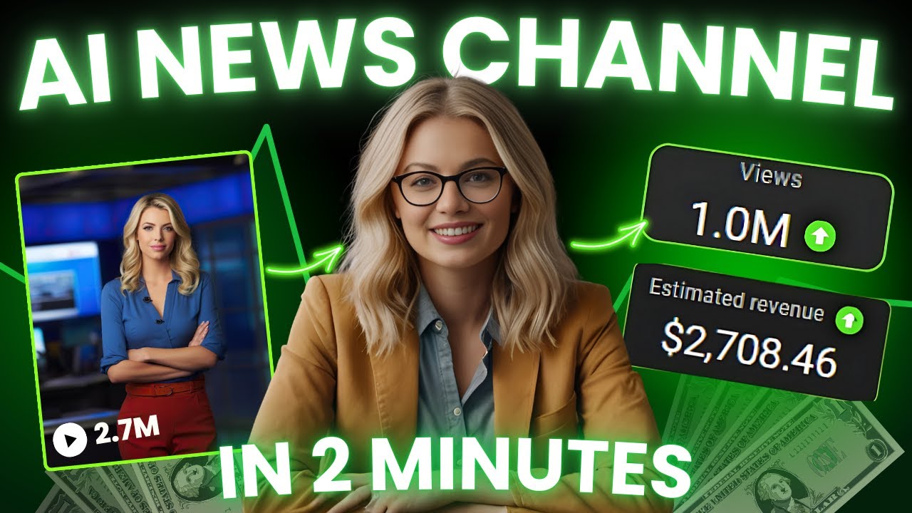 Create Ai News Channel by Making Ai News Anchor and get MILLIONS of Views