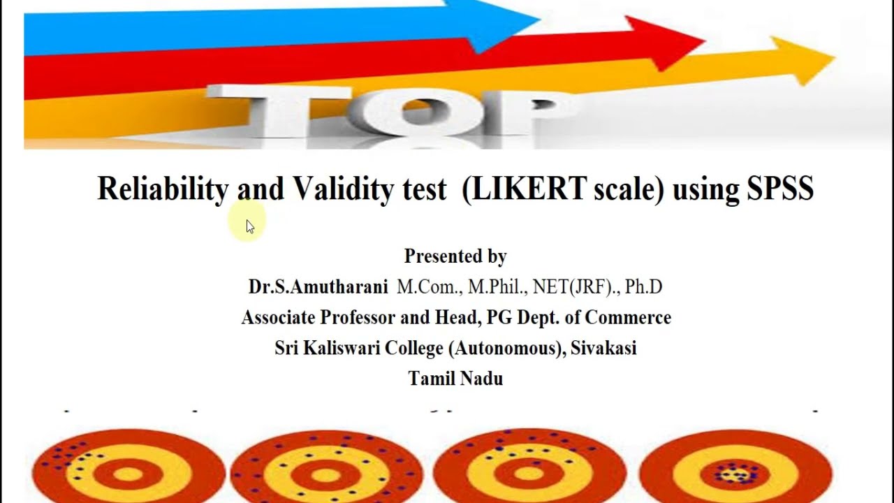 Reliabilty Test and Validity Test
