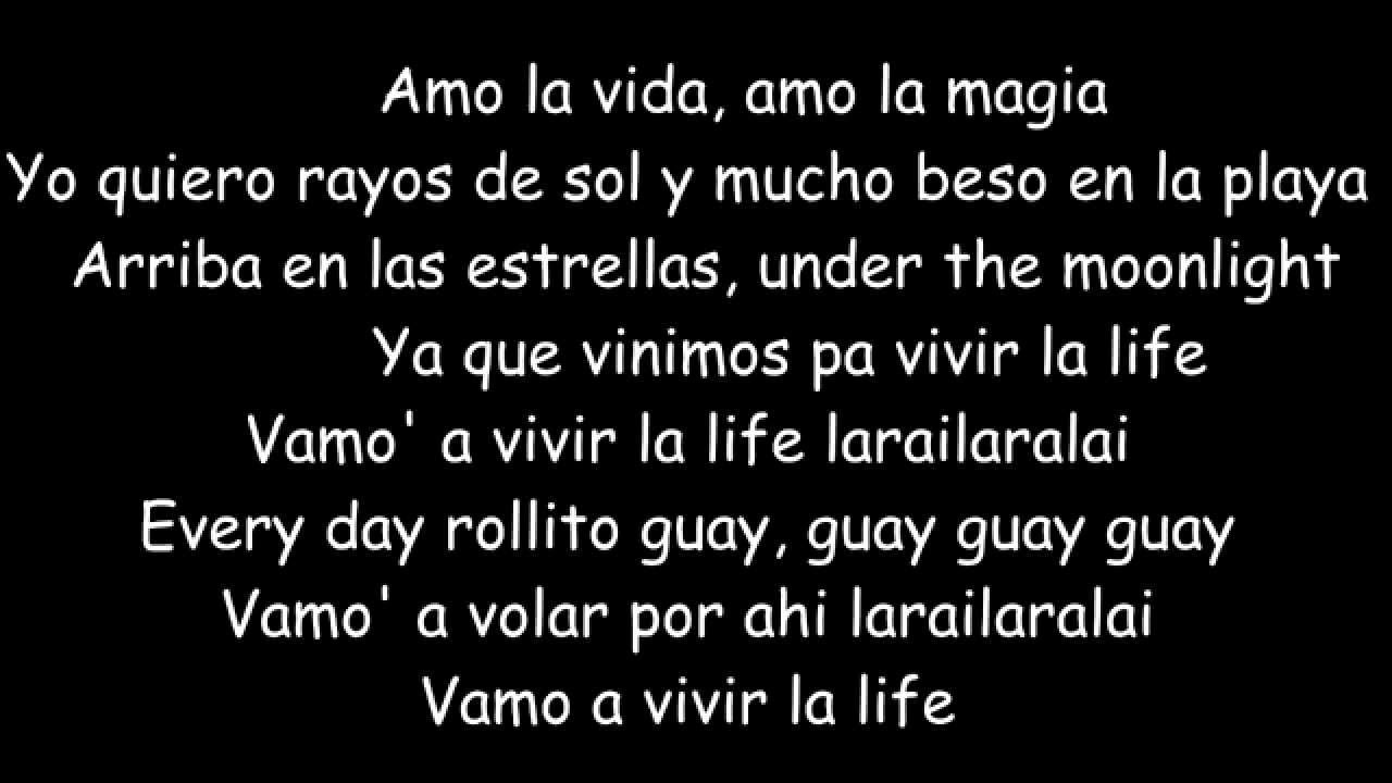 El Vega - Amo la vida - Subt&iacute;tulos