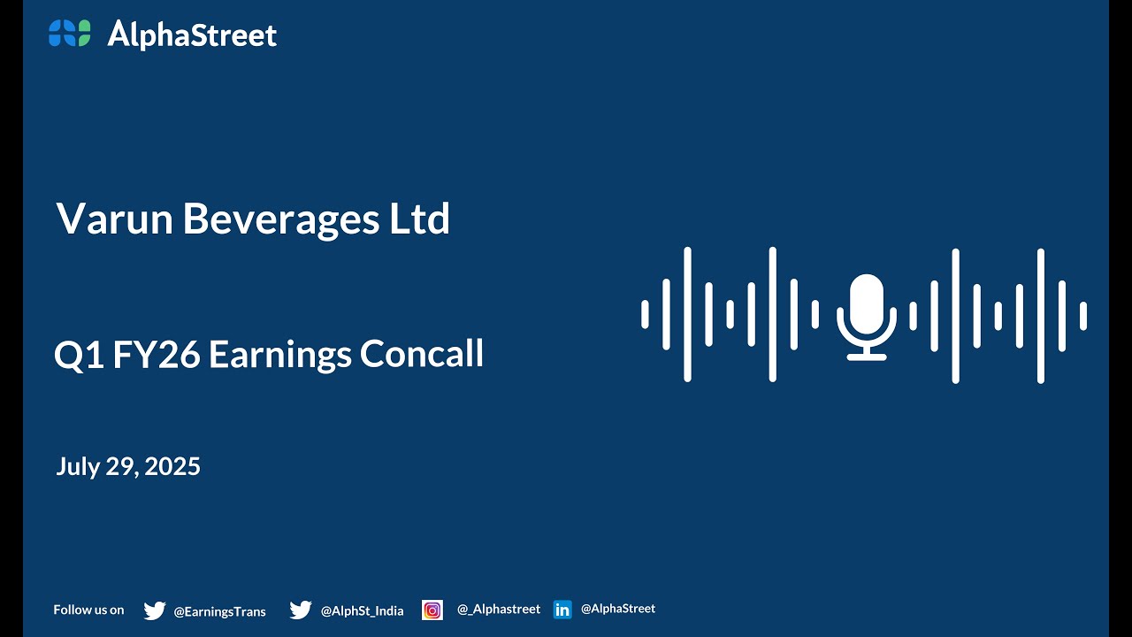 Varun Beverages Ltd Q1 FY2025-26 Earnings Conference Call