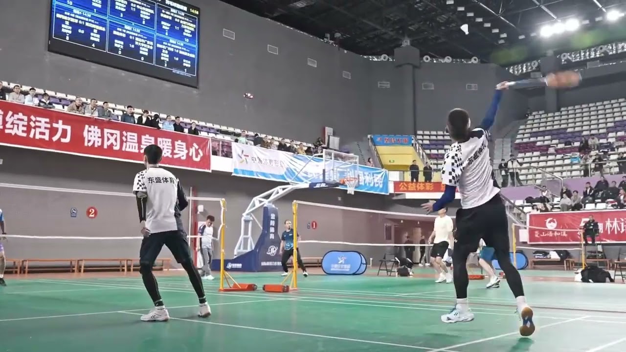 A long shot of nearly one minute#Play badminton #Highlights of badminton#Badminton