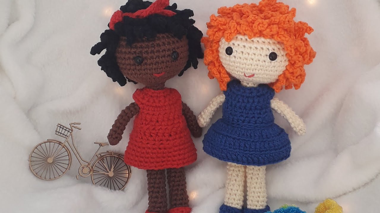 Boneca de amigurumi sem COSTURA / Chica da Silva super fácil de fazer