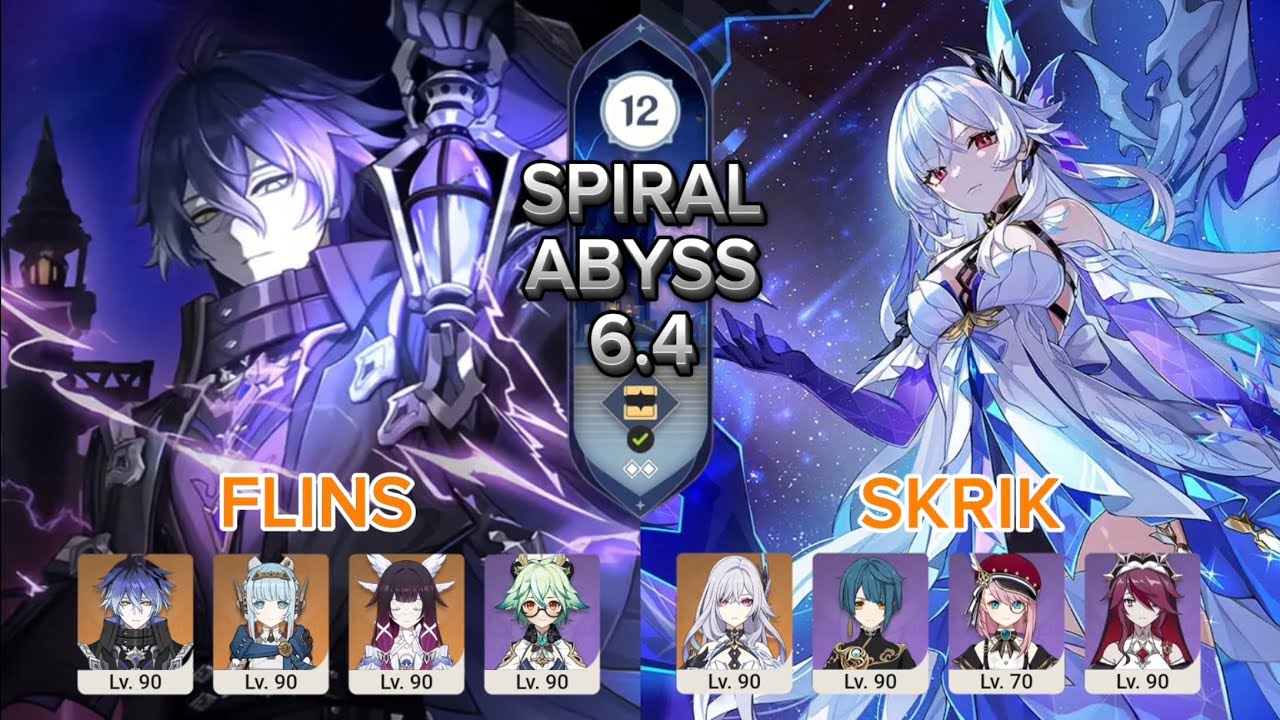 NEW !! CO FLINS LUNAR CHARGE & CO SKRIK FREZZ | Spiral Abyss Floor 12 | Genshin Impact 6.4
