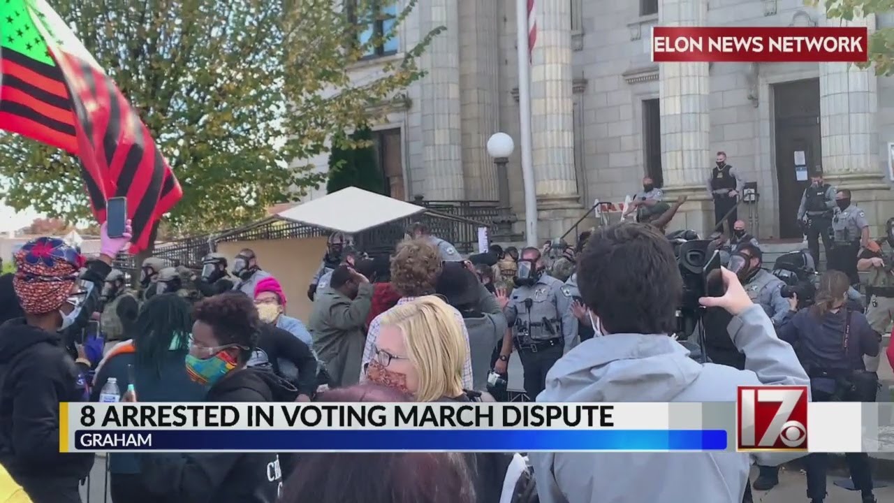 Election Day event planned in Graham after demonstrators arrested, pepper sprayed at voting rally