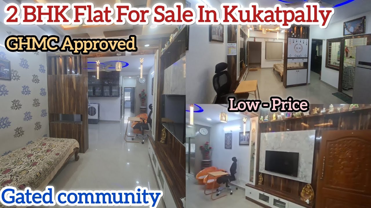 2 BHK Flat For Sale In Kukatpally || Low-Price || Gated Community || GHMC || Code: BSR-18✨️