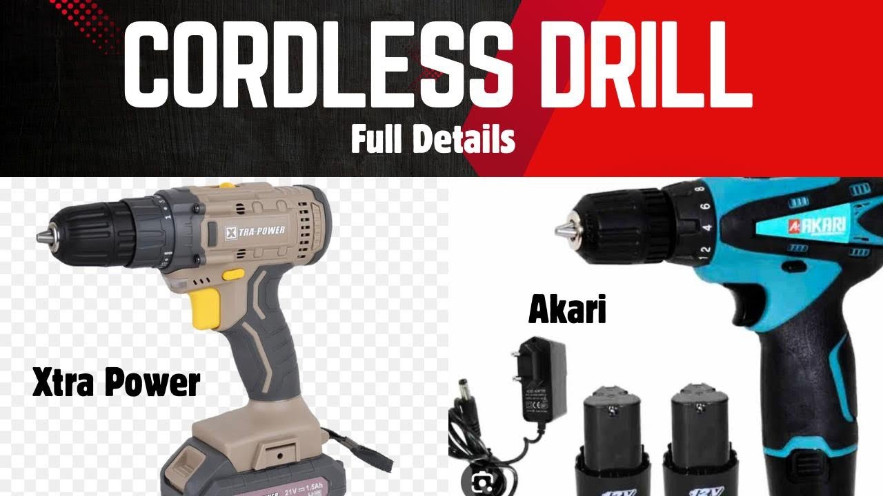 Cordless Drill Full Details | Xtra power and Akari Detail Comparison | Hardware Powertool