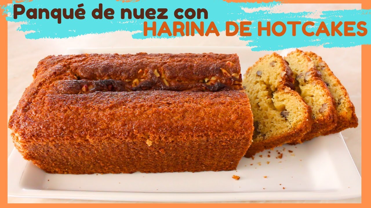 Panqué de nuez CON HARINA DE HOTCAKES!!