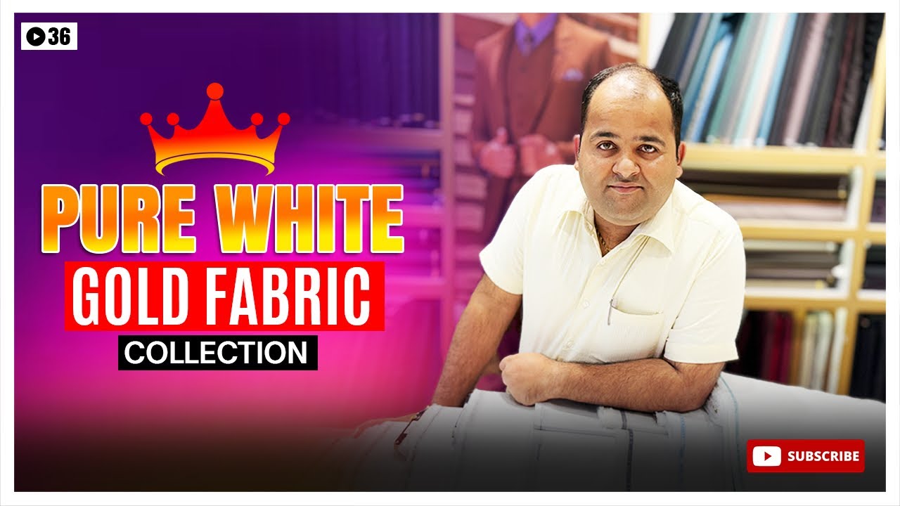 Extra Luxury White Gold Fabrics for Shirting & Kurta Pajamas | Premium Festive Collection for Men