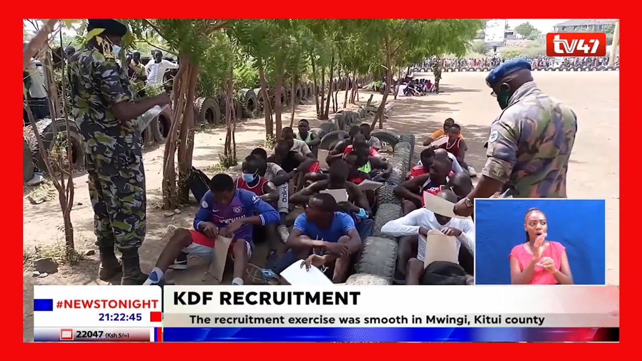 300 youth turn up at Nyahururu Stadium for ongoing KDF recruitment