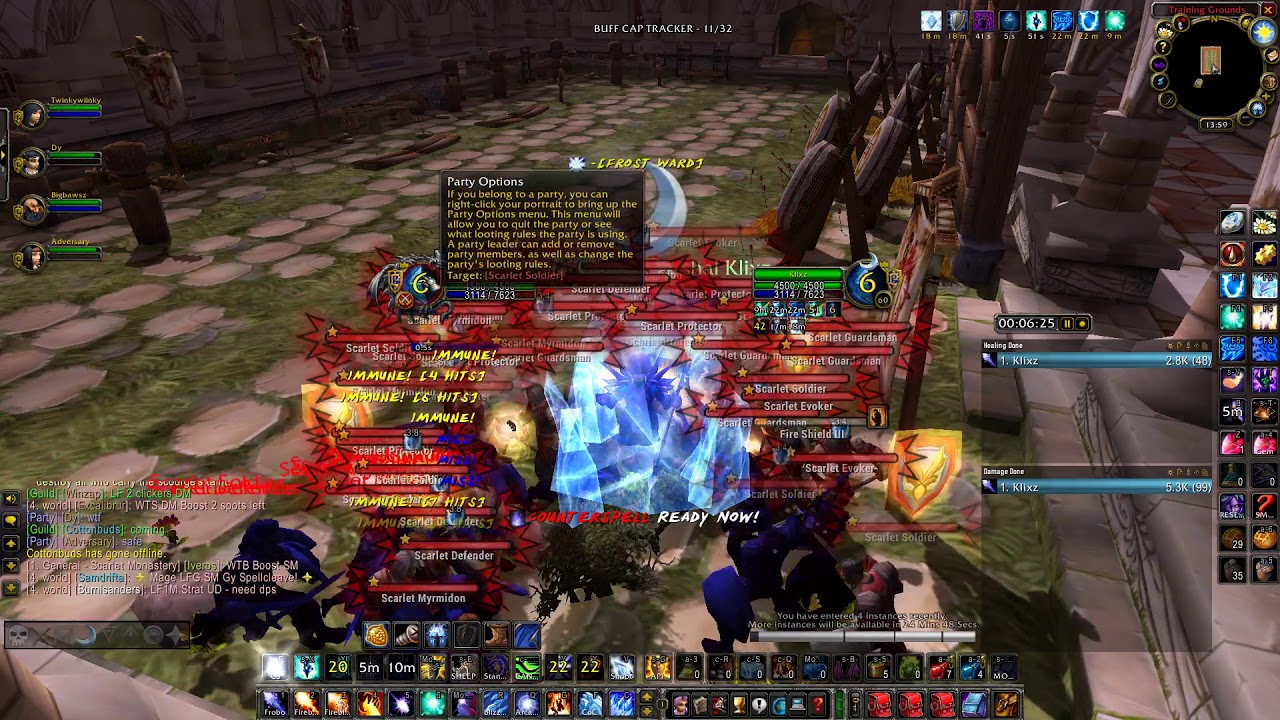 210g/h 10min SM Cath+Armory+Lib 60 Mage Goldfarm/XP Boost