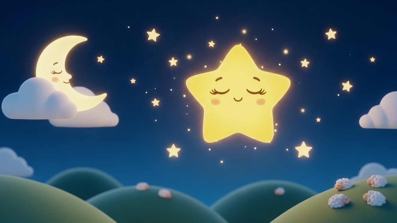 Twinkle Twinkle Little Star 🌟 | Classic Lullaby for Kids | Soothing Nursery Rhyme