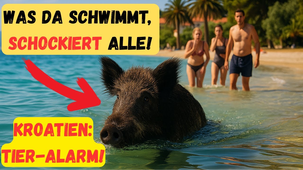 Kroatien in Angst – Wildschweine erobern das Meer! Tierplage im Urlaubsparadies 😱