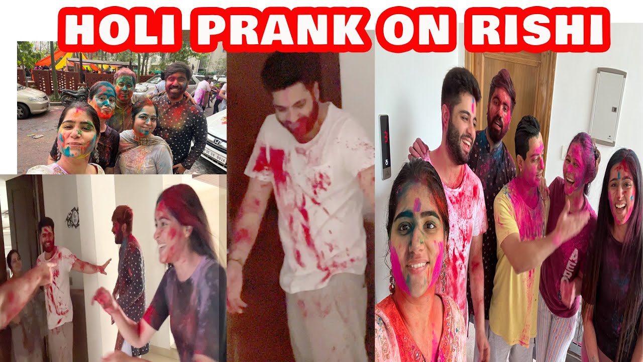 PRATEEK & HIMANSHI DID A SUPER FUNNY HOLI PRANK ON RISHI | NISHI ATHWANI