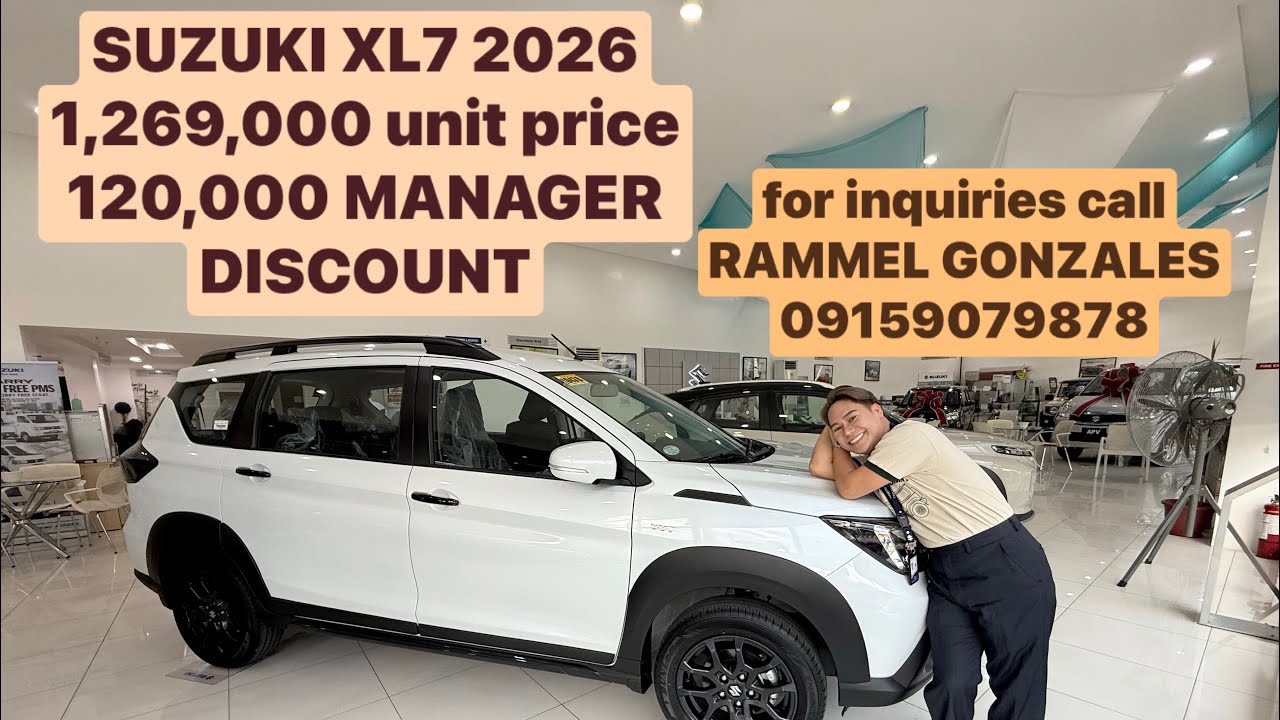 New Suzuki xl7 hybrid 2026 with 140,000 cash discount before end of February. 