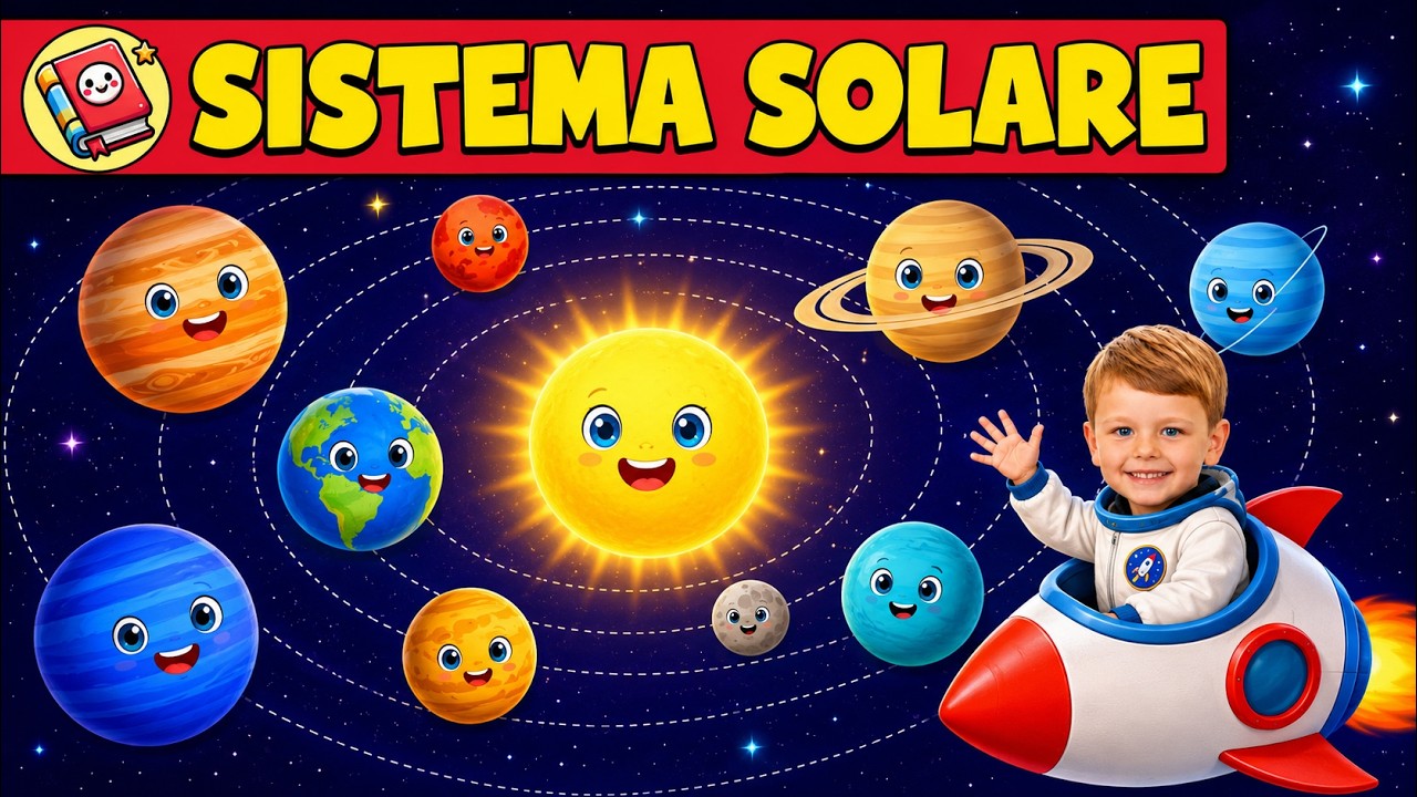 SISTEMA SOLARE per Bambini 🌎🪐☀️ Il Sole e i 8 Affascinanti Pianeti 📖 VIDEO EDUCATIVI per Bambini