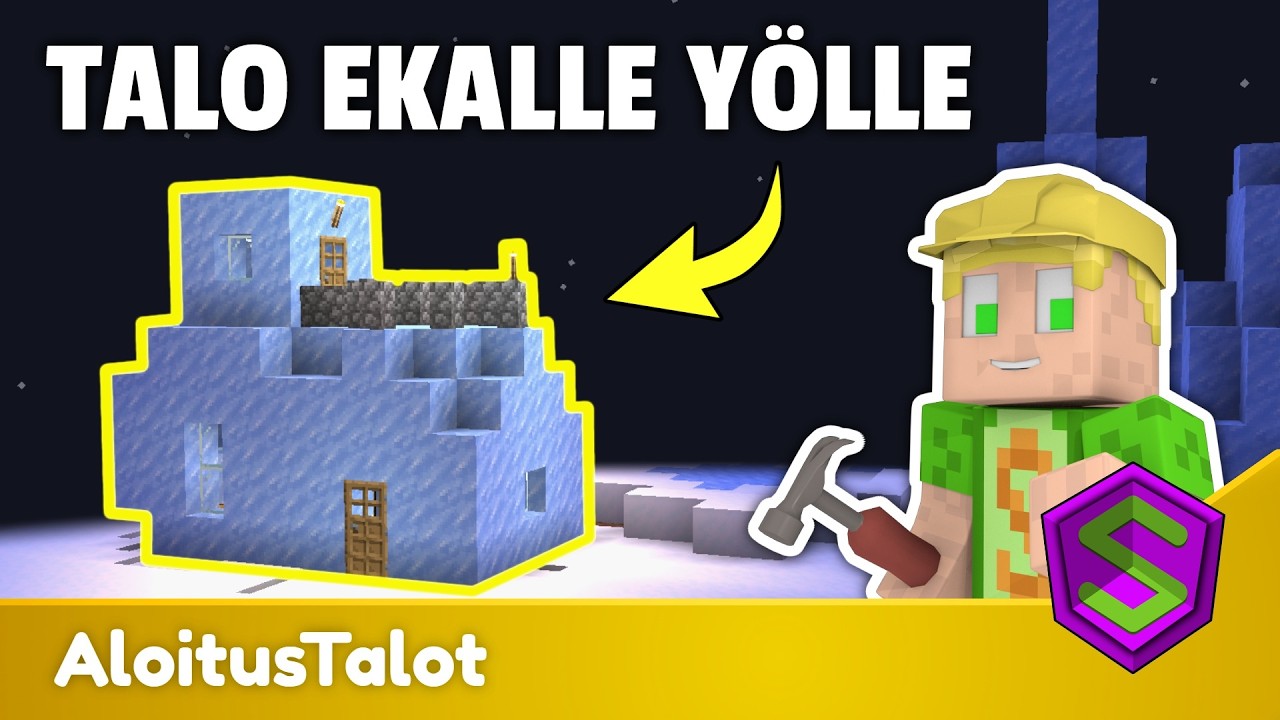 Hyytävä talo jää-biomille! | Minecraft AloitusTalot