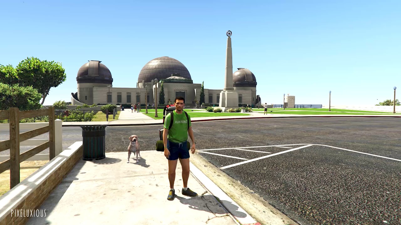 Hiking up the trails to the Galileo Observatory, Los Santos [GTAV Roleplay] [Gameplay Ambience]