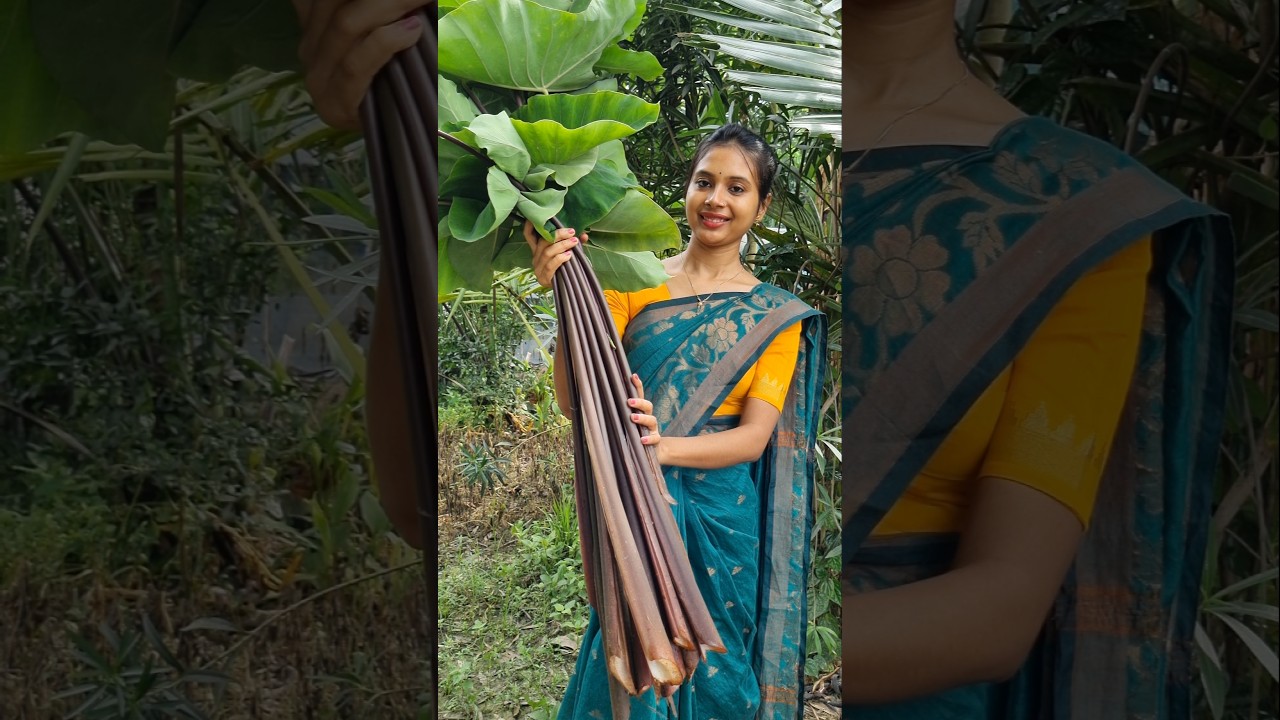 kochu shak recipe in bengali style #foryou #shorts