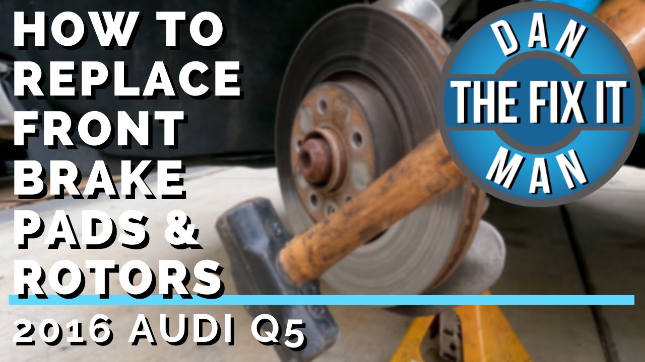 2016 Audi Q5 Front Brake pads & Rotors - How To Replace - DIY