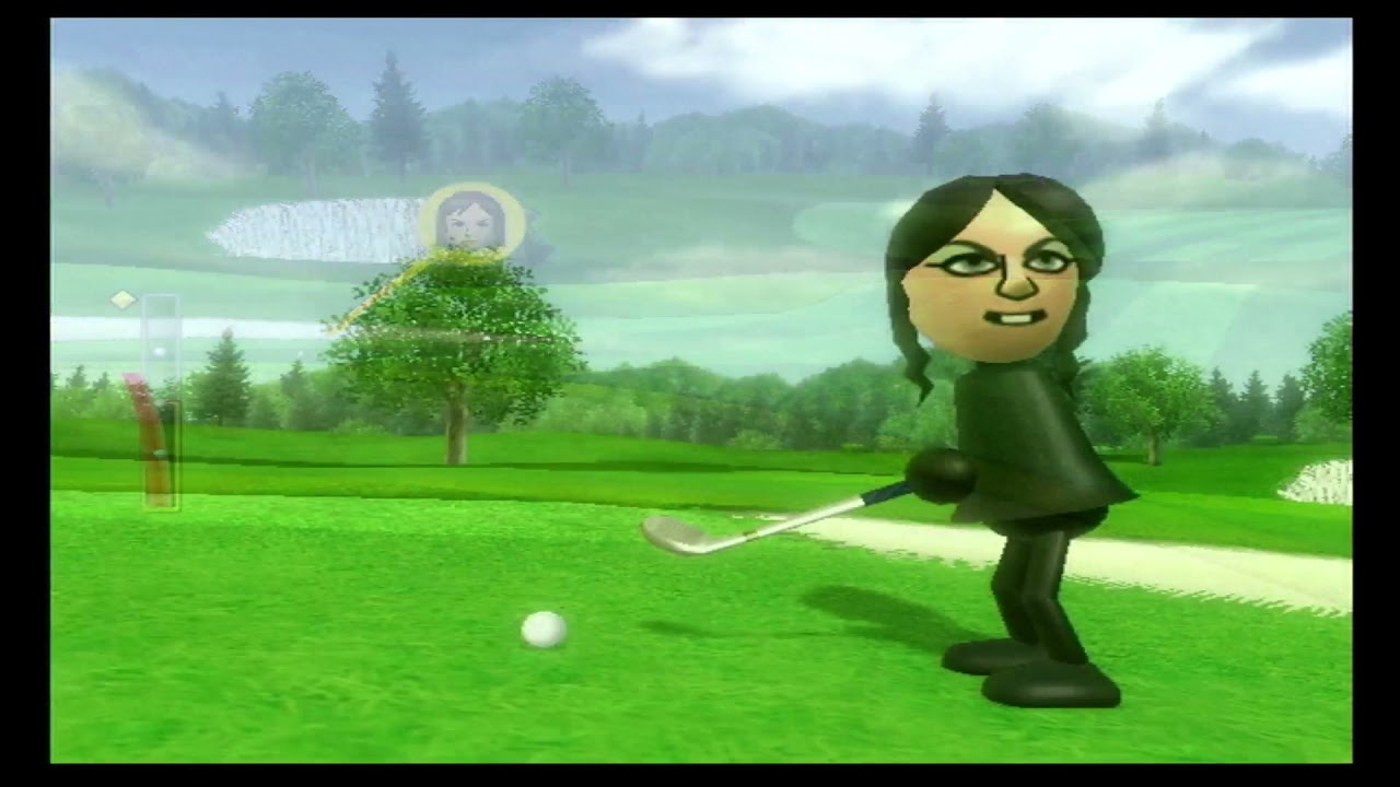 Wii Sports Golf Misaki vs Eva vs Abby vs Yoko