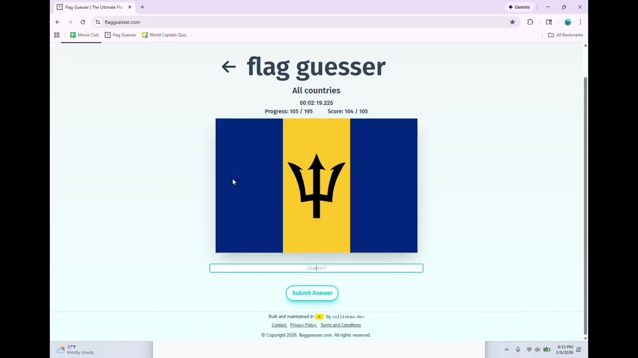 Flag Guesser World Record - All Countries