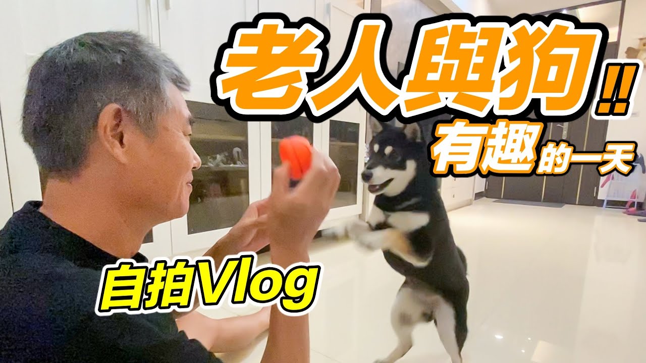 老人與狗有趣的一天，私生活大解密『自拍Vlog』