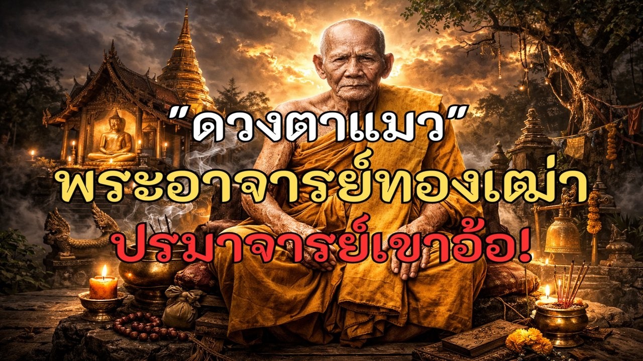 ตำนานพระอาจารย์ทองเฒ่า ปรมาจารย์ตาแมวแห่งเขาอ้อ! วิชาหุงข้าวไร้ไฟ ศิษย์เหล็กไหลหนังเหนียวถึงกระดูก
