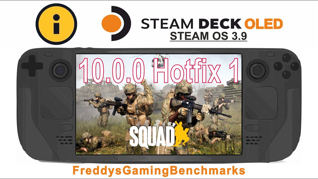 Squad (10.0.0 Hotfix 1) on Steam Deck OLED with Steam OS 3.9