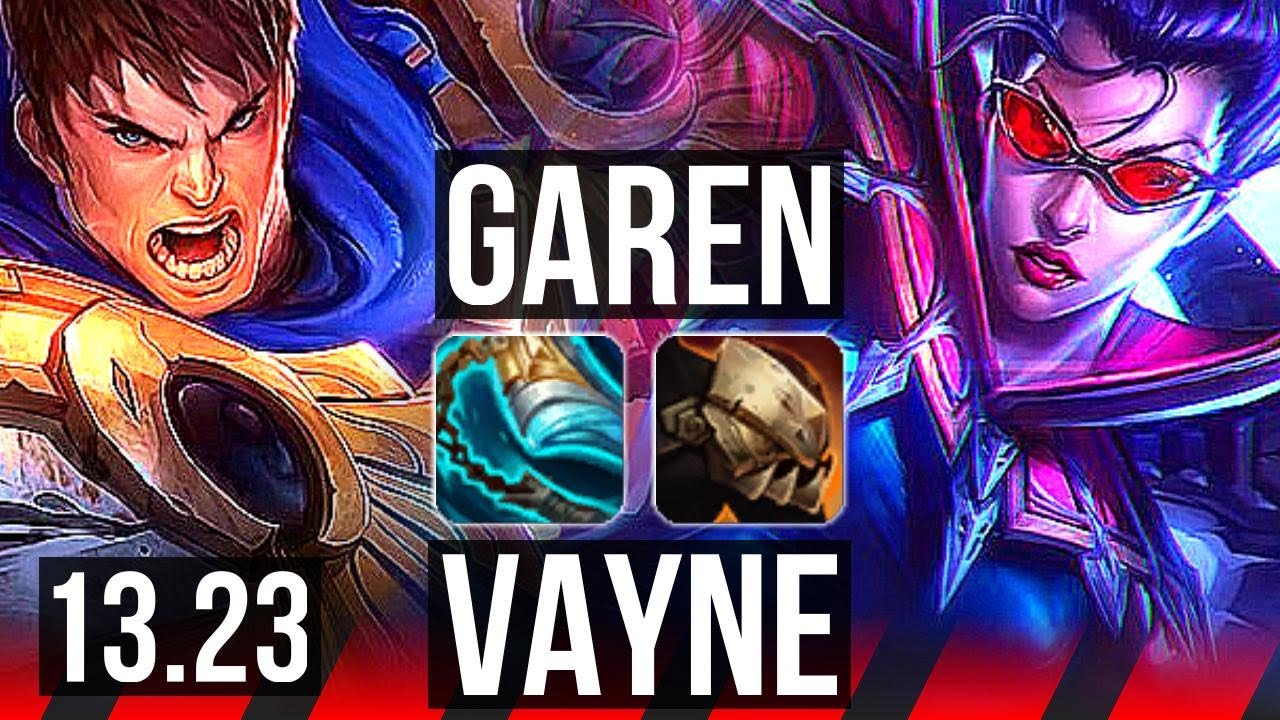 GAREN vs VAYNE (TOP) | 1400+ games, 1.7M mastery, 6/2/4 | EUW Grandmaster | 13.23