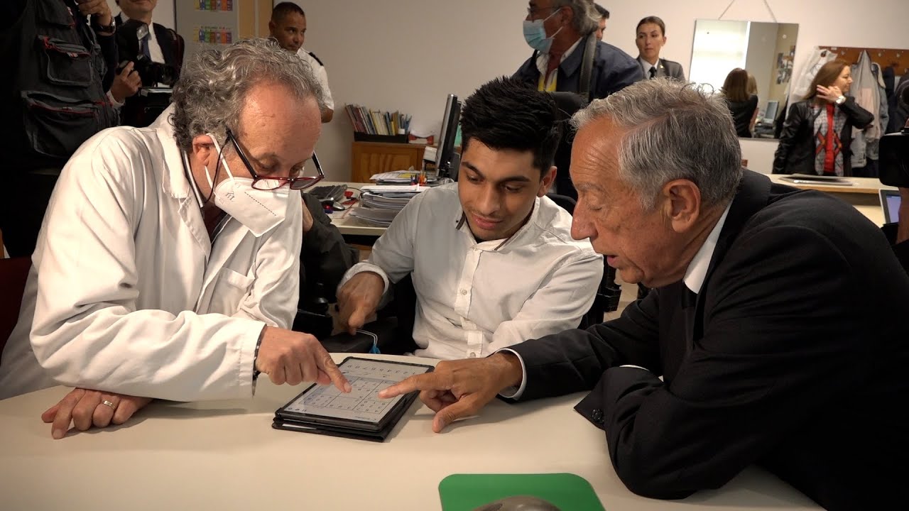 Inauguração da reabilitação e visita à Escola Secundária de Maximinos em Braga