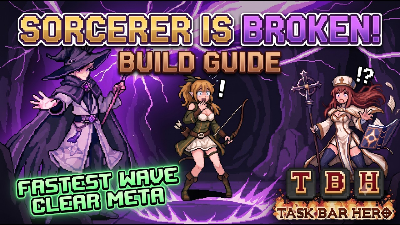 Make your sorcerer the Absolute Gigachad | Task Bar Hero Sorcerer Build Fastest Wave Clear