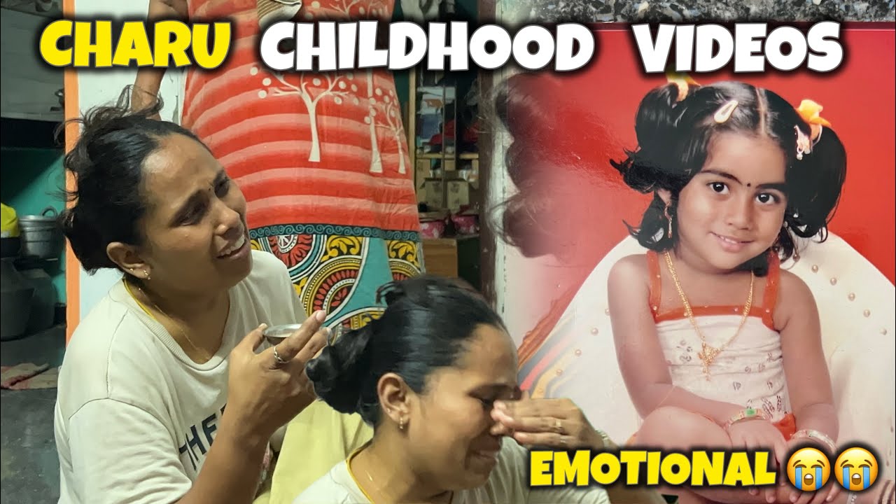 💔😭சாரு அம்மா ஏன் இப்படி அழுகறாங்க🥺😭Charu Childhood Videos😍#aswincharu #trending #viralvideos #love